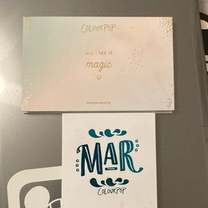 Colourpop eyeshadow palettes